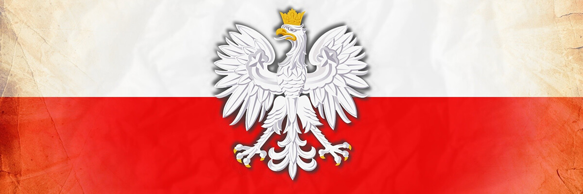 polska flaga i godlo